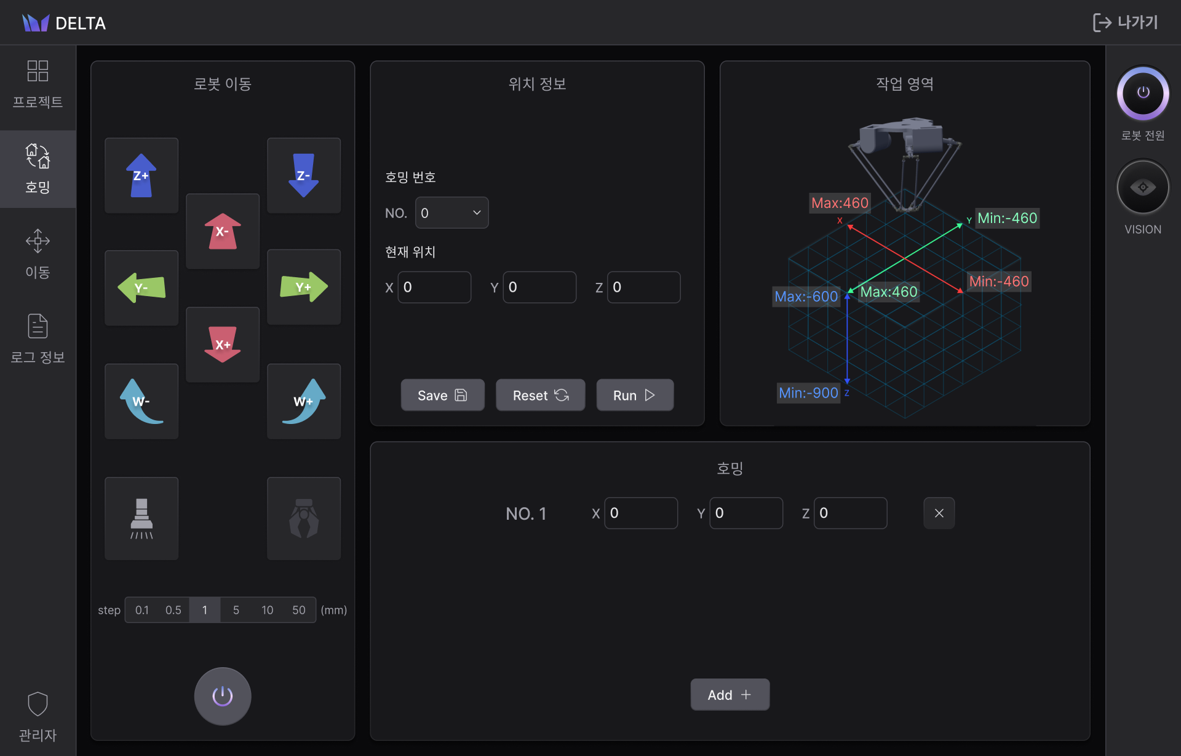 W-GUI Screen